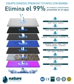 EQUIPO OSMOSIS INVERSA 7 ETAPAS PREMIUM CON BOMBA