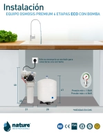 EQUIPO OSMOSIS INVERSA 6 ETAPAS PREMIUM ECO CON BOMBA
