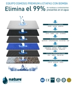 EQUIPO OSMOSIS INVERSA 6 ETAPAS PREMIUM CON BOMBA