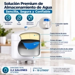 Depósito de acero para ósmosis inversa 3,2 galones – 12 litros
