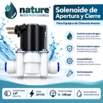 Solenoide de Apertura y Cierre 24V DC para Ósmosis Inversa – Conexión Rápida 1/4”