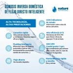 EQUIPO OSMOSIS INVERSA DOMESTICO FLUJO DIRECTO NWP-FD-500GPD
